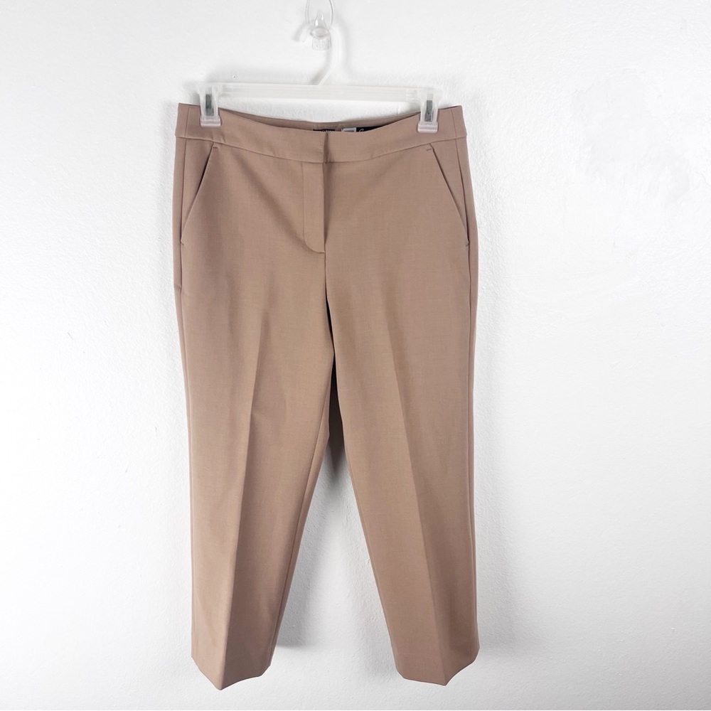 J. CREW Kate Carreman Tan High Rise Pockets Tailored Pants Slacks Size 12P